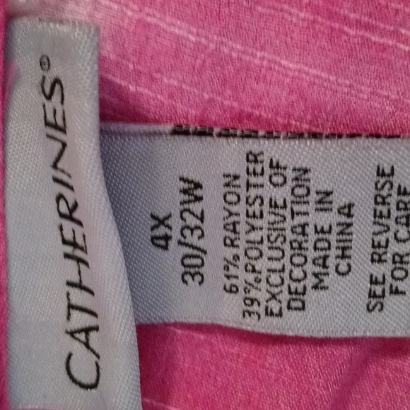 Catherines Tie Dye Poncho Style Plus Size Blouse - Picture 6 of 7